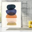 Mod Pods I by Victoria Borges on GIANT ART - blue abstract