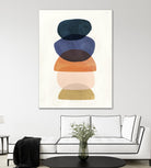 Mod Pods I by Victoria Borges on GIANT ART - blue abstract