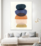 Mod Pods I by Victoria Borges on GIANT ART - blue abstract