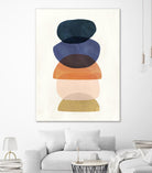 Mod Pods I by Victoria Borges on GIANT ART - blue abstract