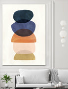 Mod Pods I by Victoria Borges on GIANT ART - blue abstract