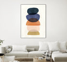 Mod Pods I by Victoria Borges on GIANT ART - blue abstract