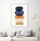 Mod Pods I by Victoria Borges on GIANT ART - blue abstract