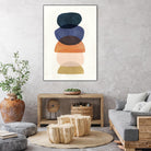 Mod Pods I by Victoria Borges on GIANT ART - blue abstract