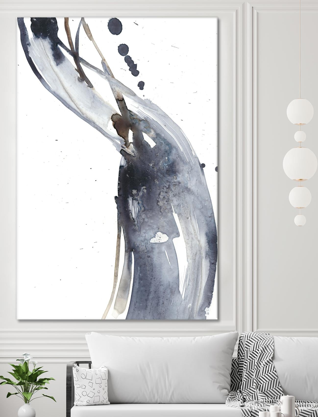 Paynes Twist I by Jennifer Goldberger on GIANT ART - neutral abstract