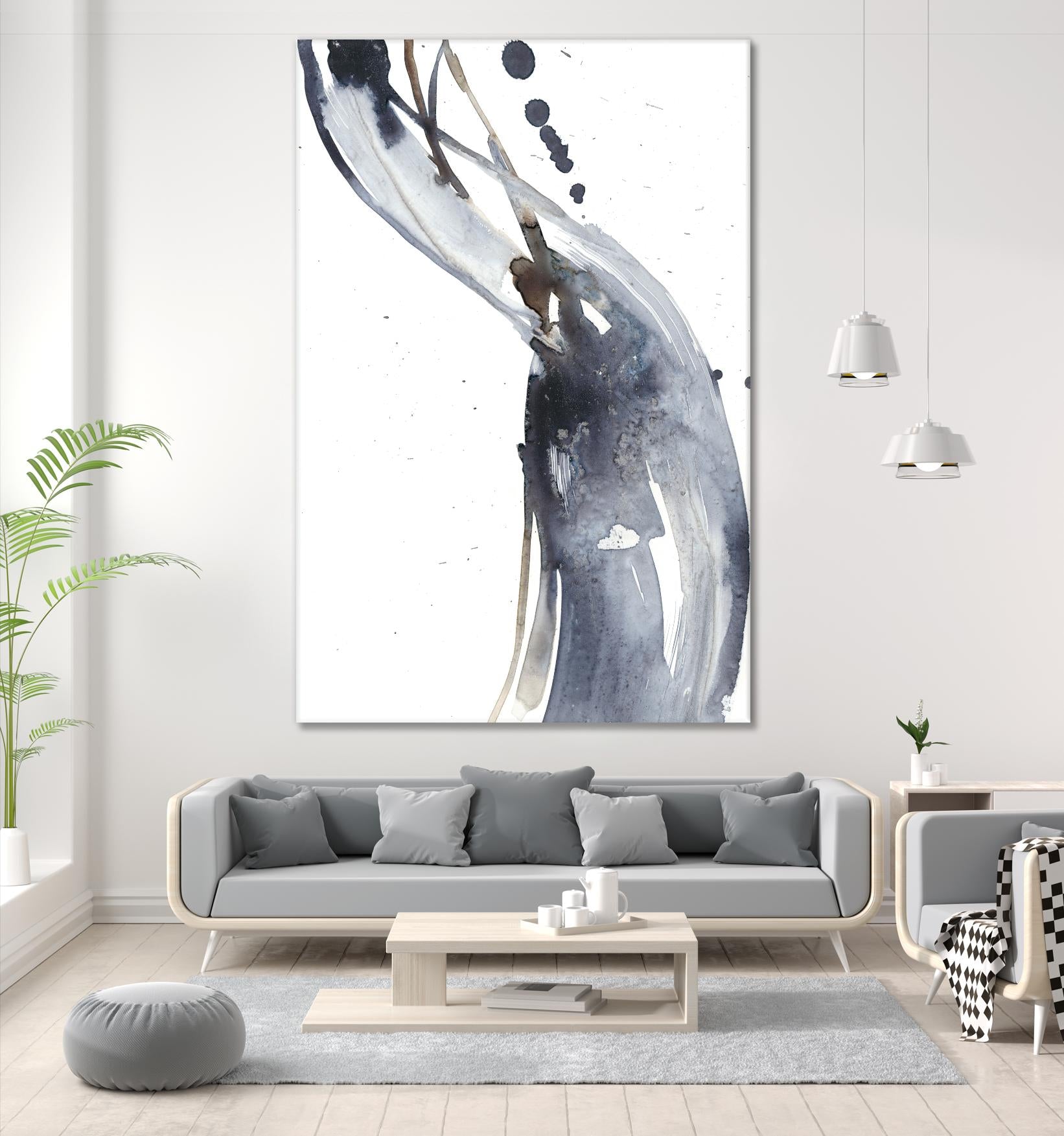 Paynes Twist I by Jennifer Goldberger on GIANT ART - neutral abstract