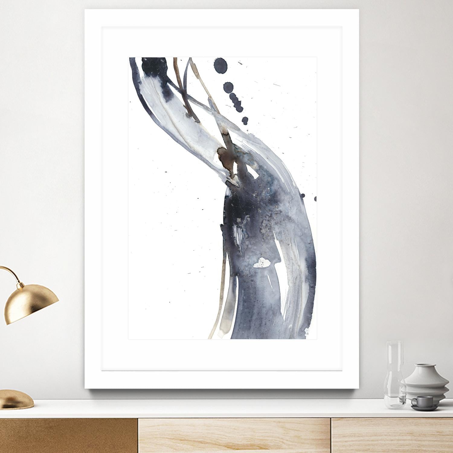 Paynes Twist I by Jennifer Goldberger on GIANT ART - neutral abstract