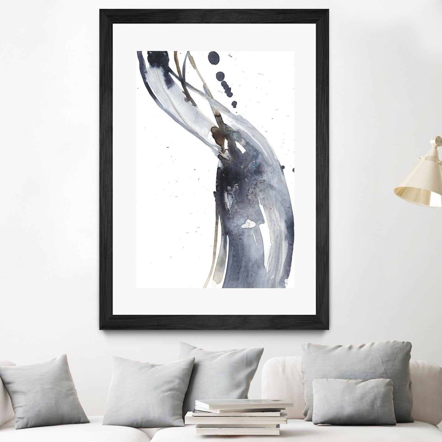 Paynes Twist I by Jennifer Goldberger on GIANT ART - neutral abstract