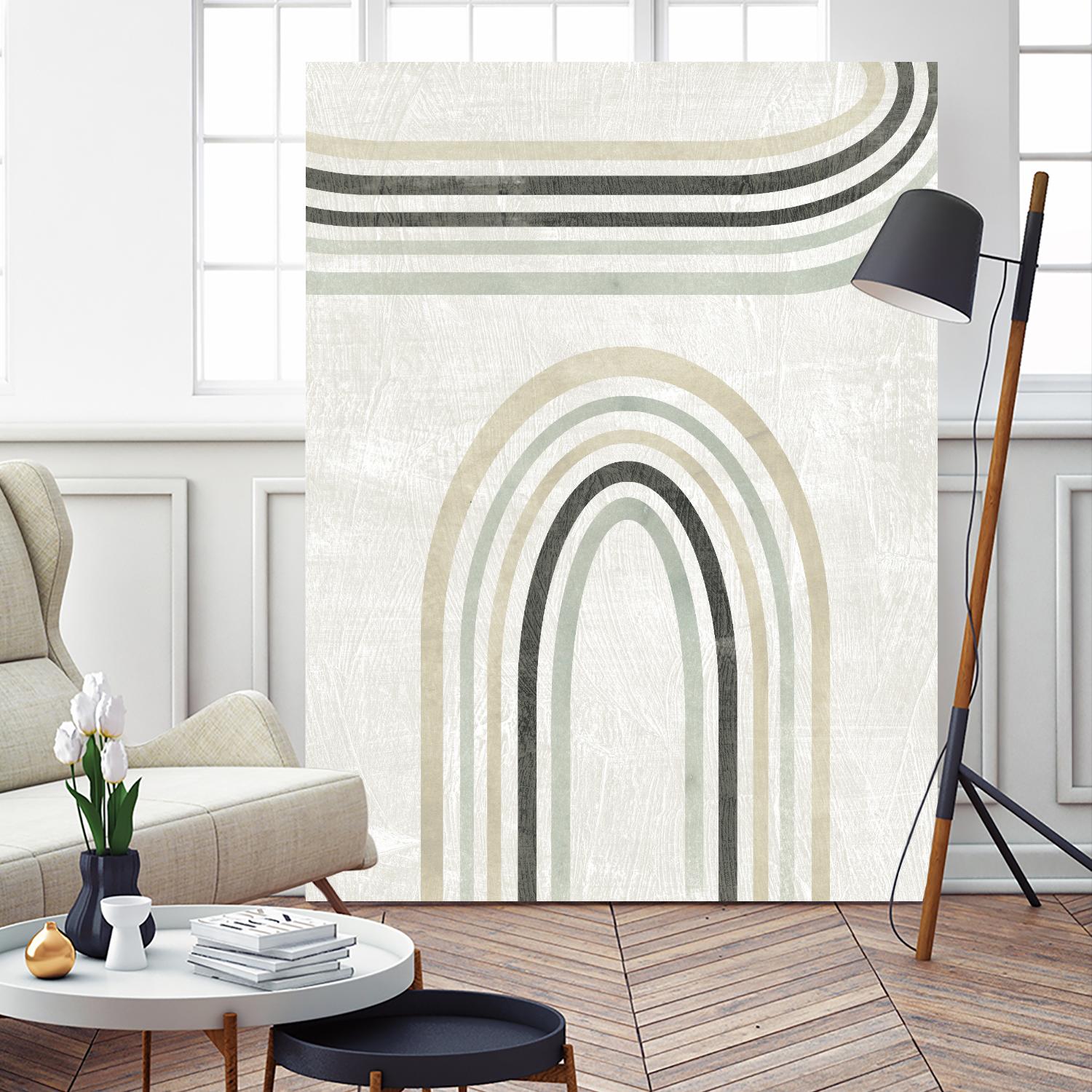 Modern Arc in Color III by June Erica Vess on GIANT ART - neutral abstract