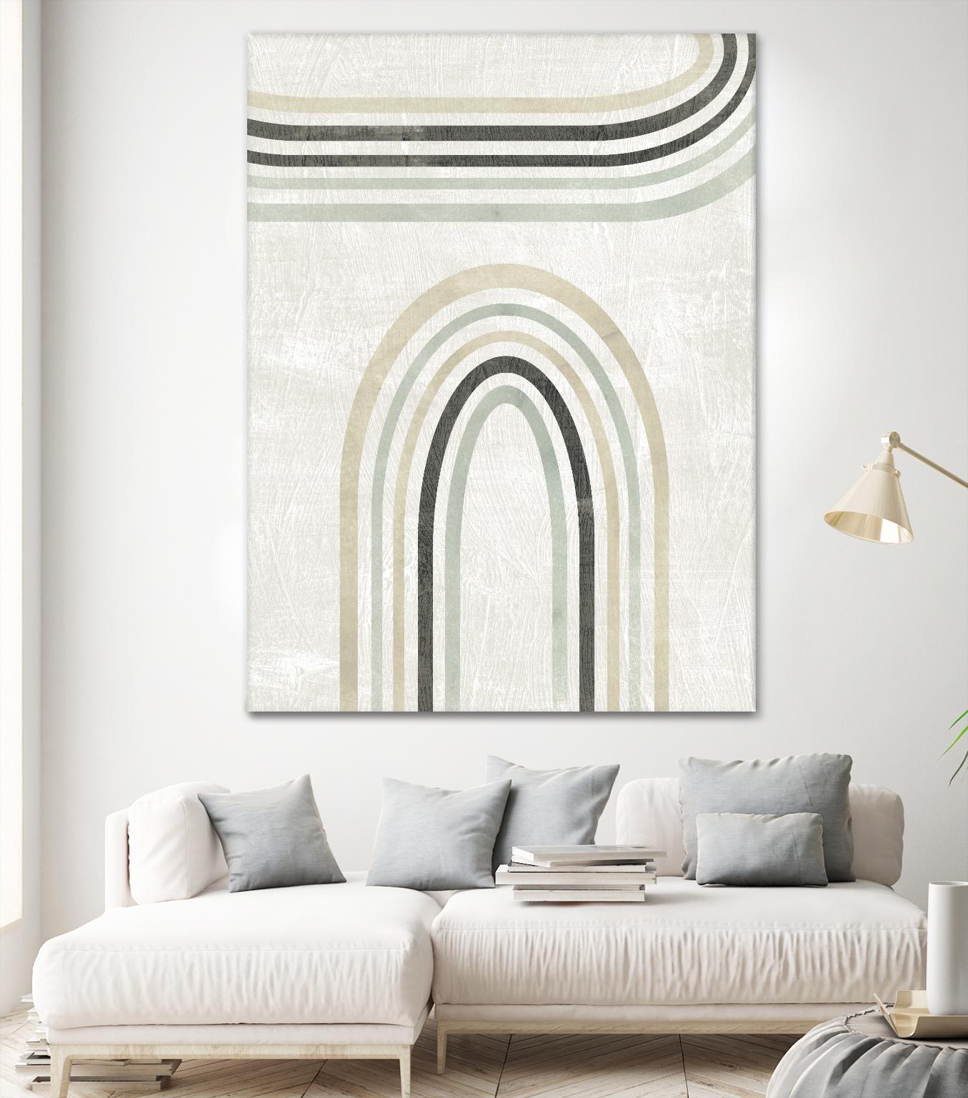 Modern Arc in Color III by June Erica Vess on GIANT ART - neutral abstract