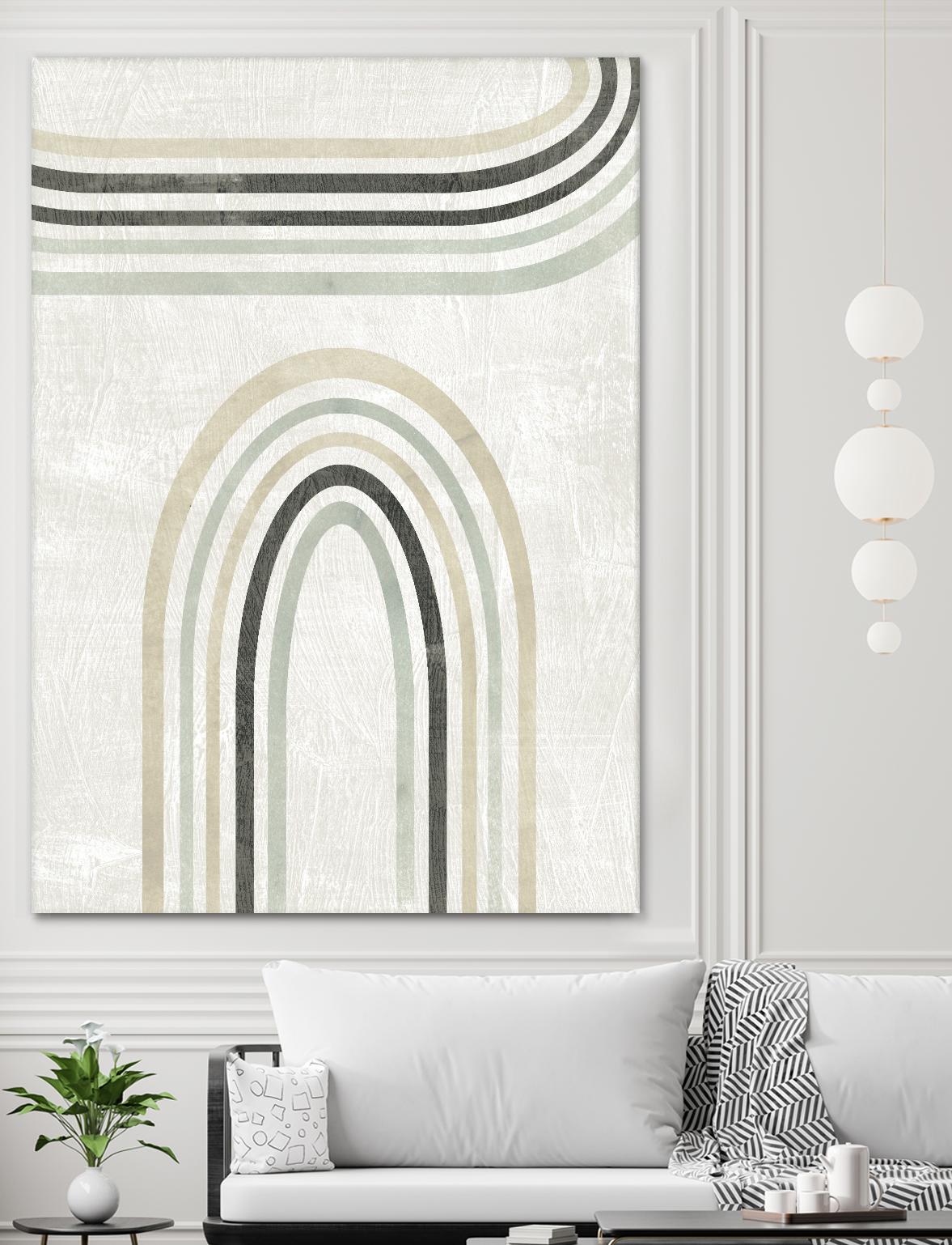 Modern Arc in Color III by June Erica Vess on GIANT ART - neutral abstract