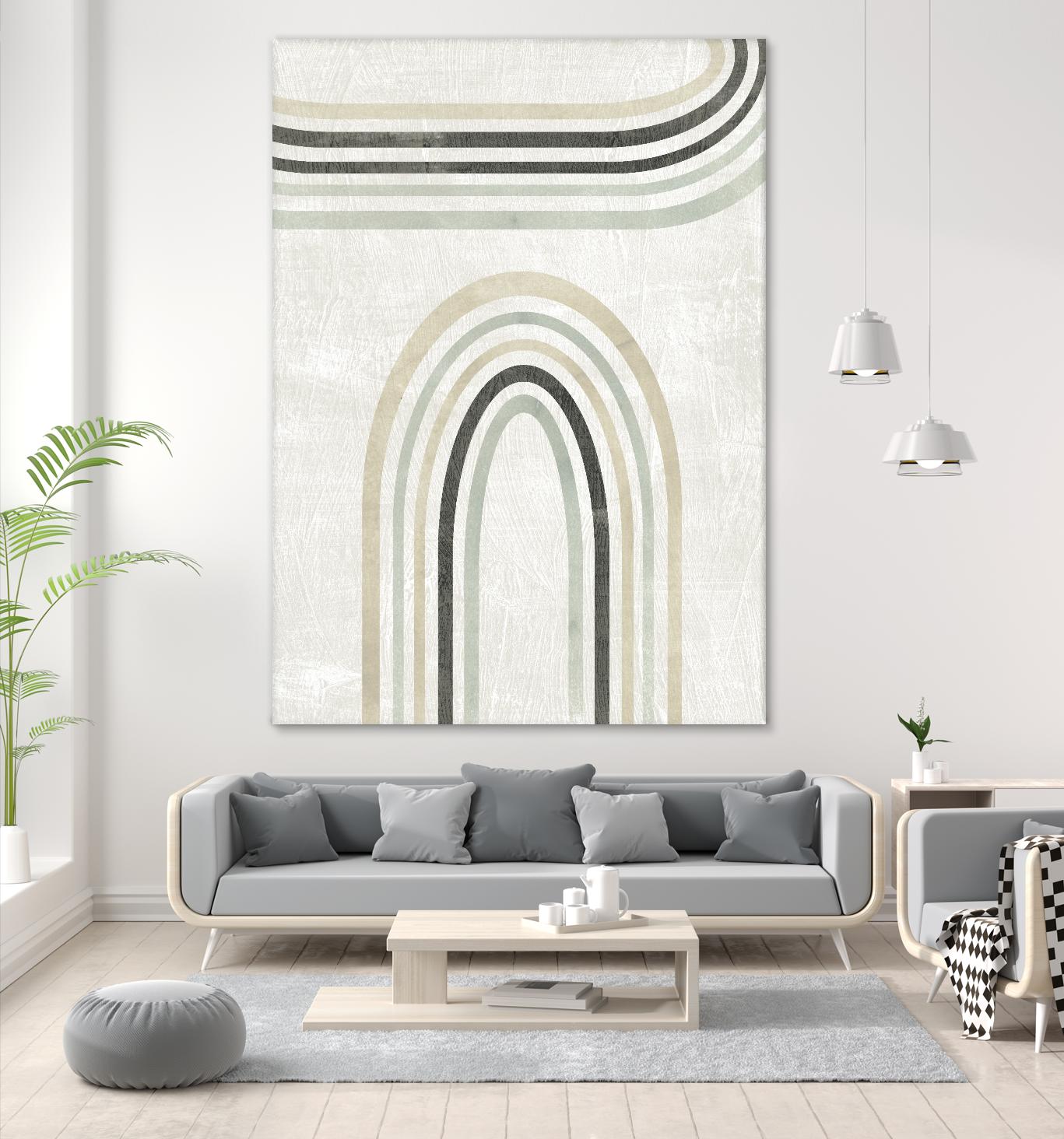 Modern Arc in Color III by June Erica Vess on GIANT ART - neutral abstract