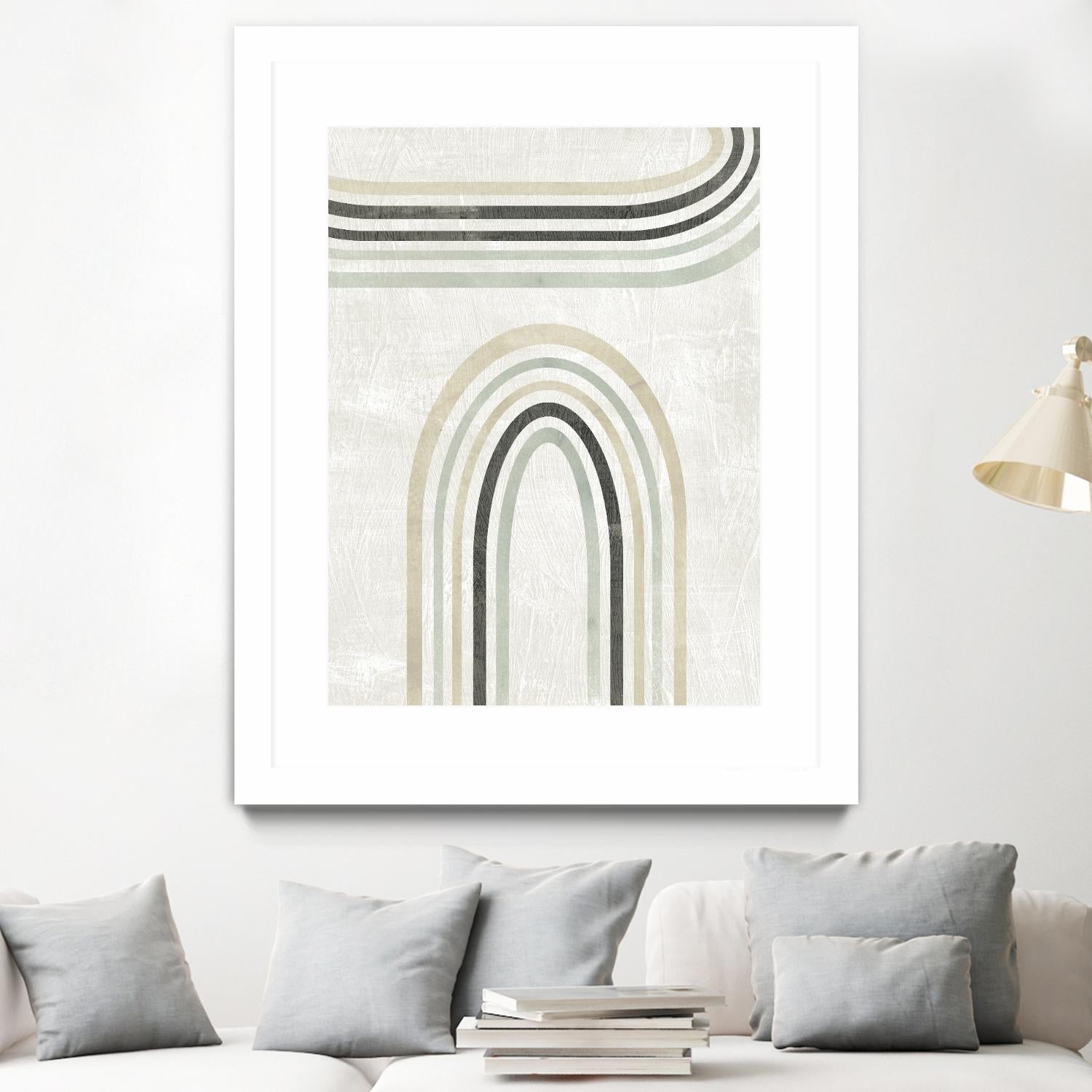 Modern Arc in Color III by June Erica Vess on GIANT ART - neutral abstract