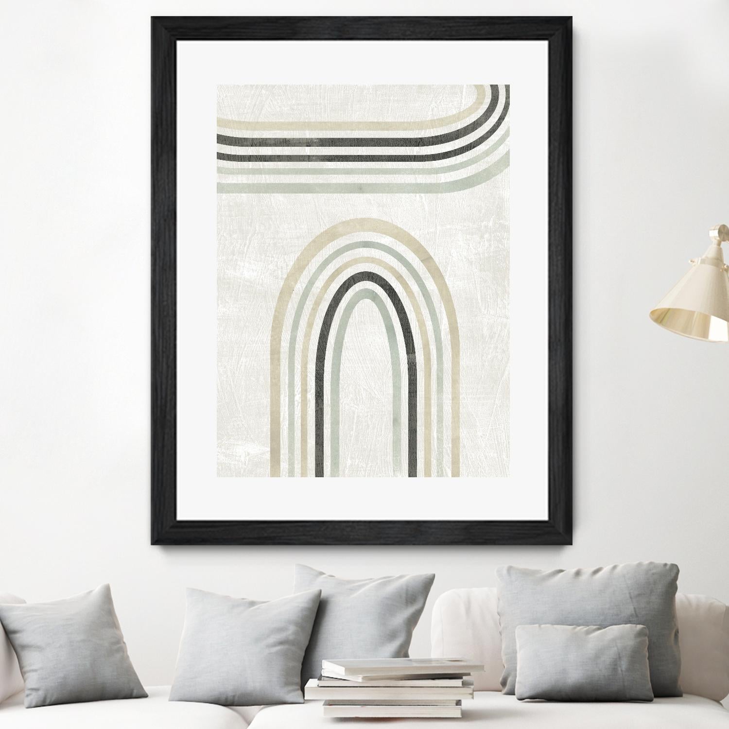 Modern Arc in Color III by June Erica Vess on GIANT ART - neutral abstract