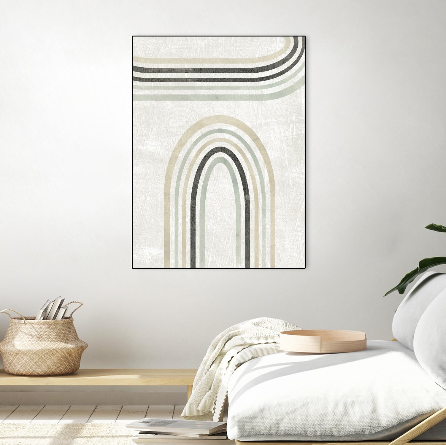 Modern Arc in Color III by June Erica Vess on GIANT ART - neutral abstract