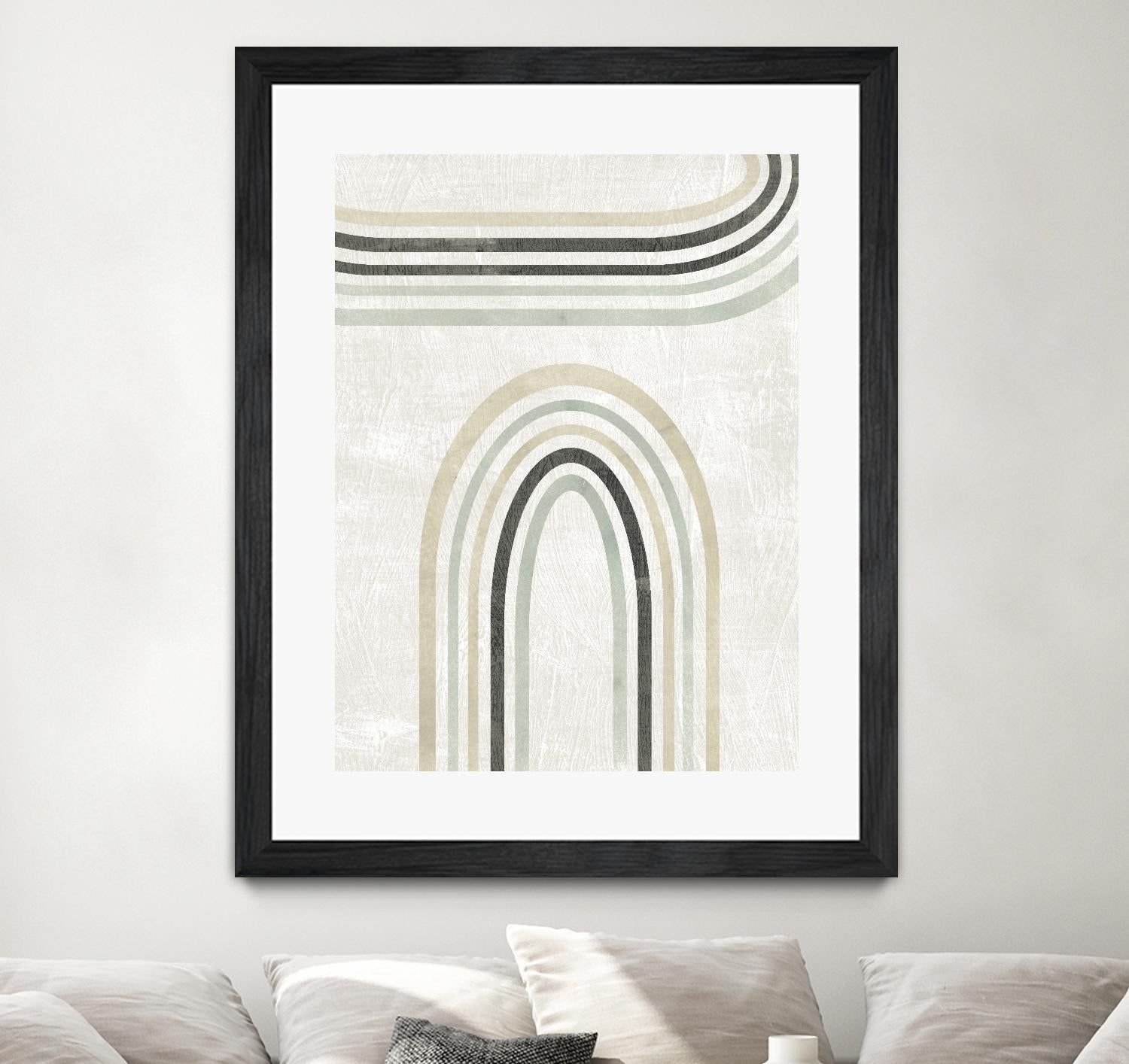 Modern Arc in Color III by June Erica Vess on GIANT ART - neutral abstract