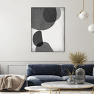 Grey Shapes I by Jennifer Goldberger on GIANT ART - neutral abstract