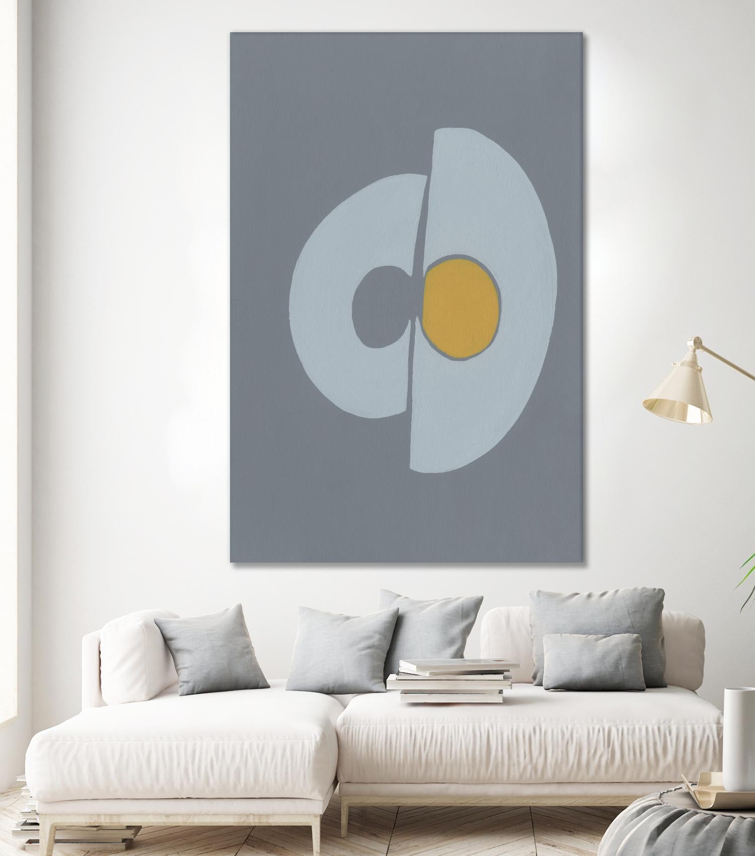 Quaternary Trilogy III by Regina Moore on GIANT ART - neutral abstract