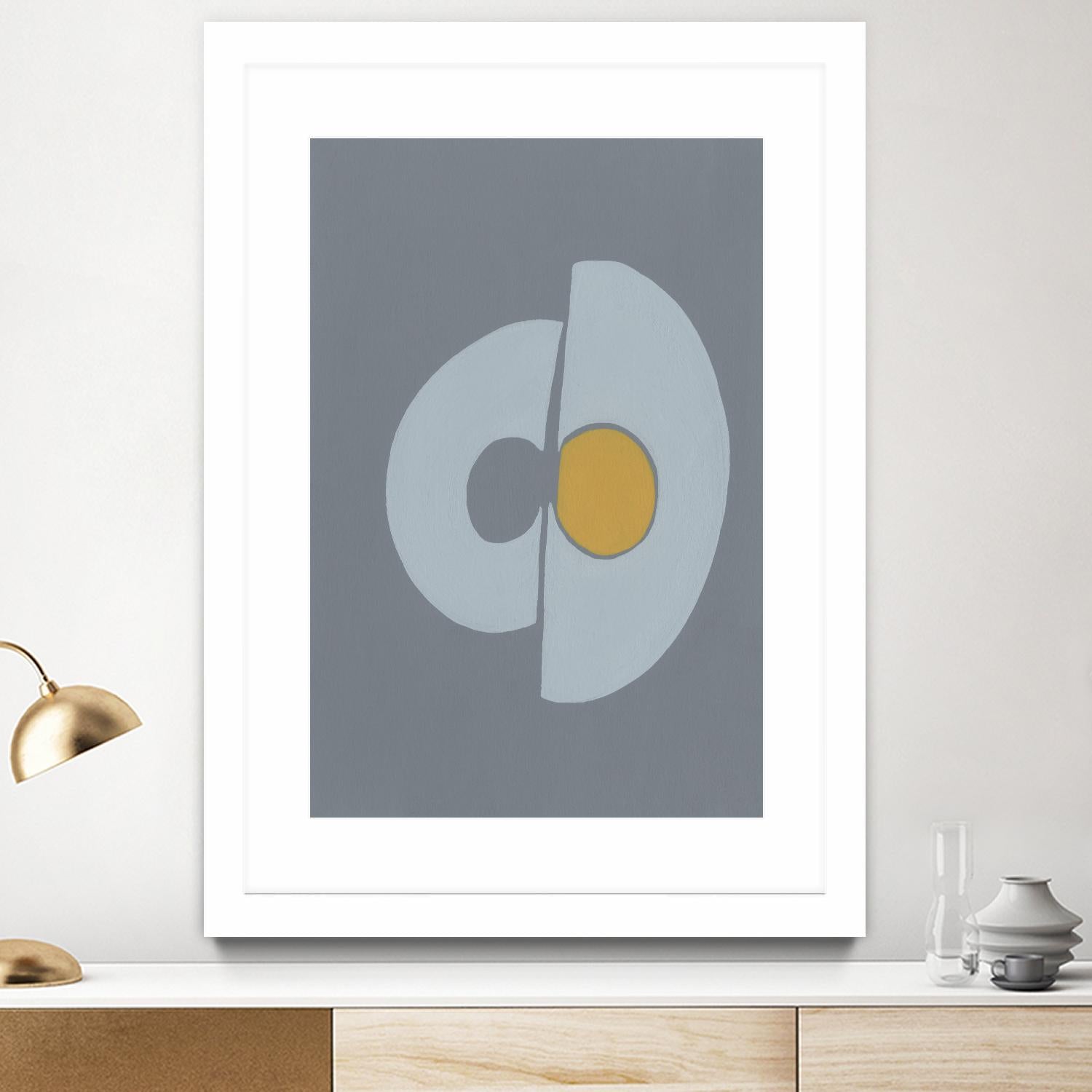 Quaternary Trilogy III by Regina Moore on GIANT ART - neutral abstract