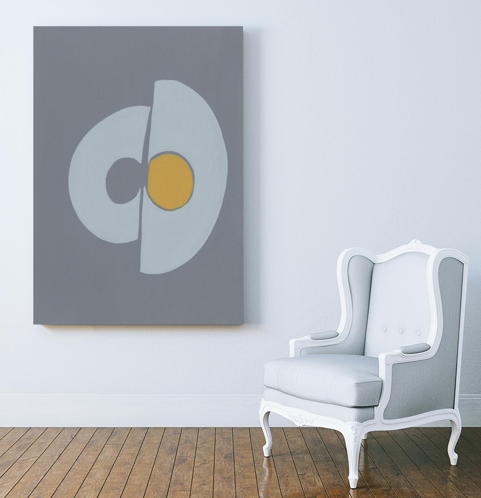 Quaternary Trilogy III by Regina Moore on GIANT ART - neutral abstract