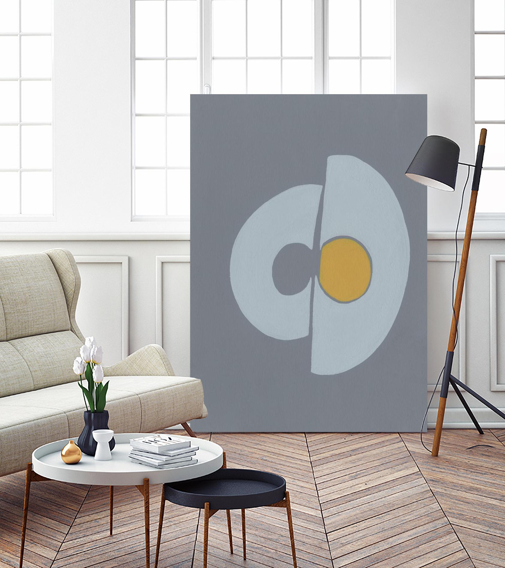 Quaternary Trilogy III by Regina Moore on GIANT ART - neutral abstract