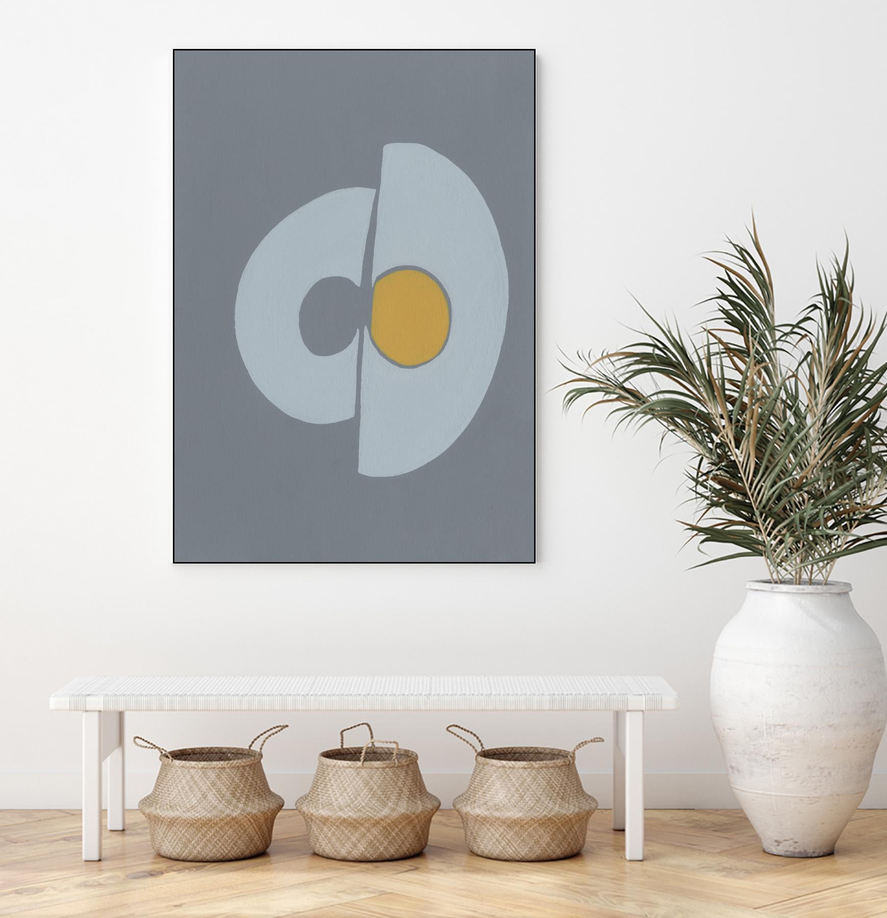 Quaternary Trilogy III by Regina Moore on GIANT ART - neutral abstract