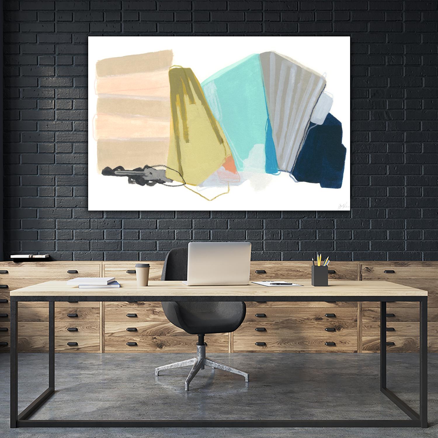 Accordion Fold I by June Erica Vess on GIANT ART - pastels abstract