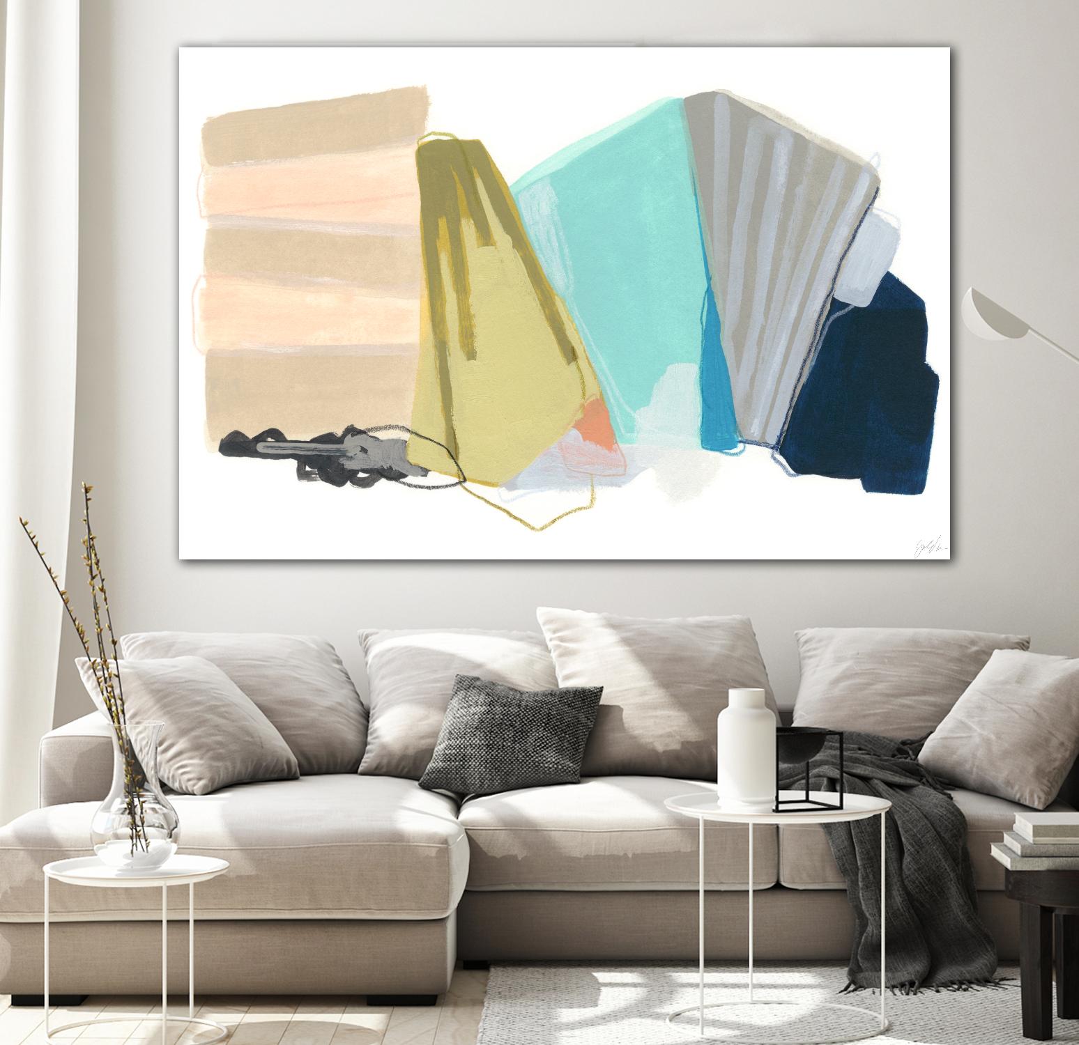 Accordion Fold I by June Erica Vess on GIANT ART - pastels abstract
