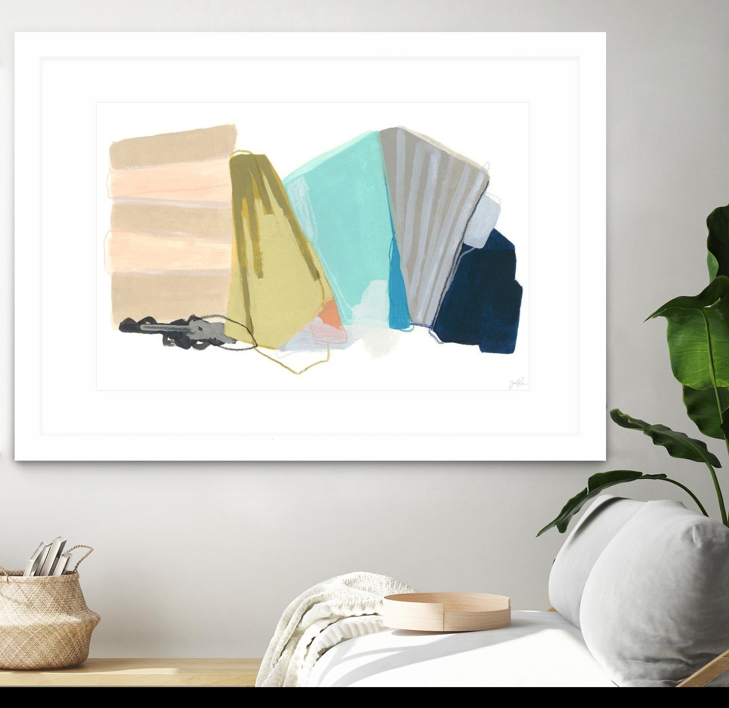 Accordion Fold I by June Erica Vess on GIANT ART - pastels abstract