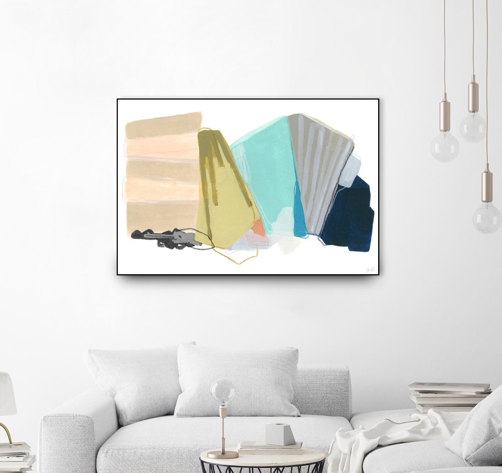 Accordion Fold I by June Erica Vess on GIANT ART - pastels abstract