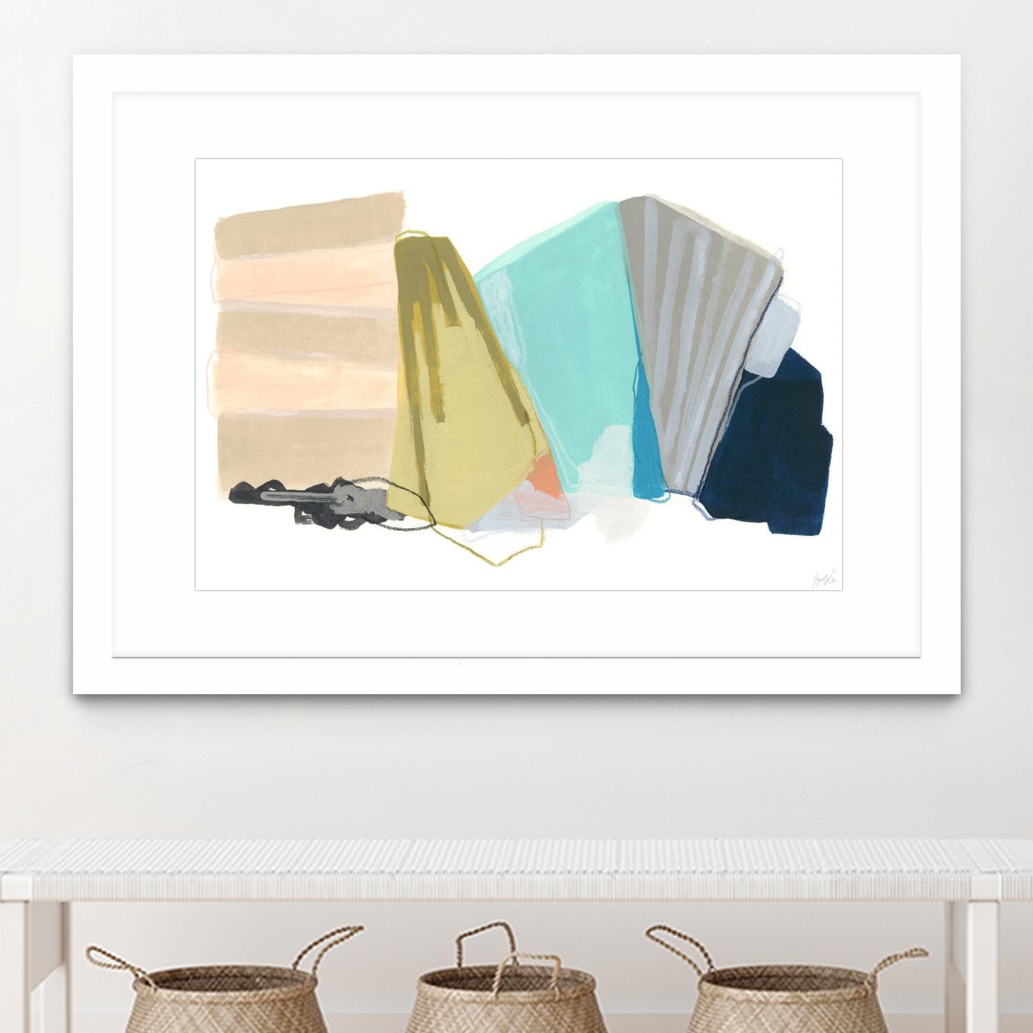 Accordion Fold I by June Erica Vess on GIANT ART - pastels abstract