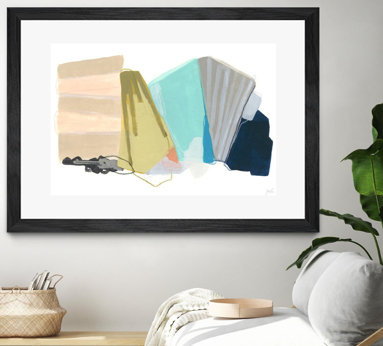 Accordion Fold I by June Erica Vess on GIANT ART - pastels abstract