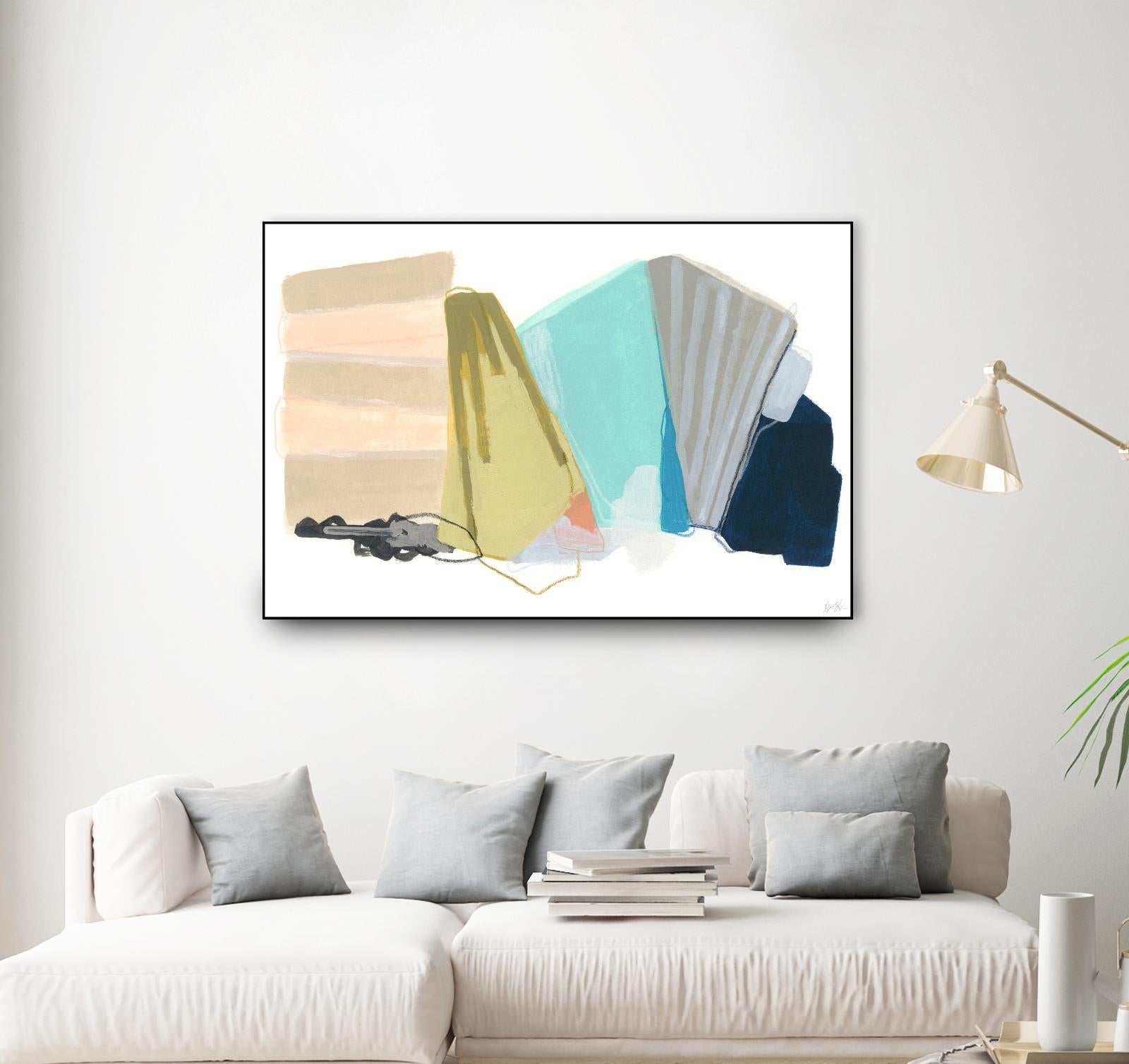 Accordion Fold I by June Erica Vess on GIANT ART - pastels abstract