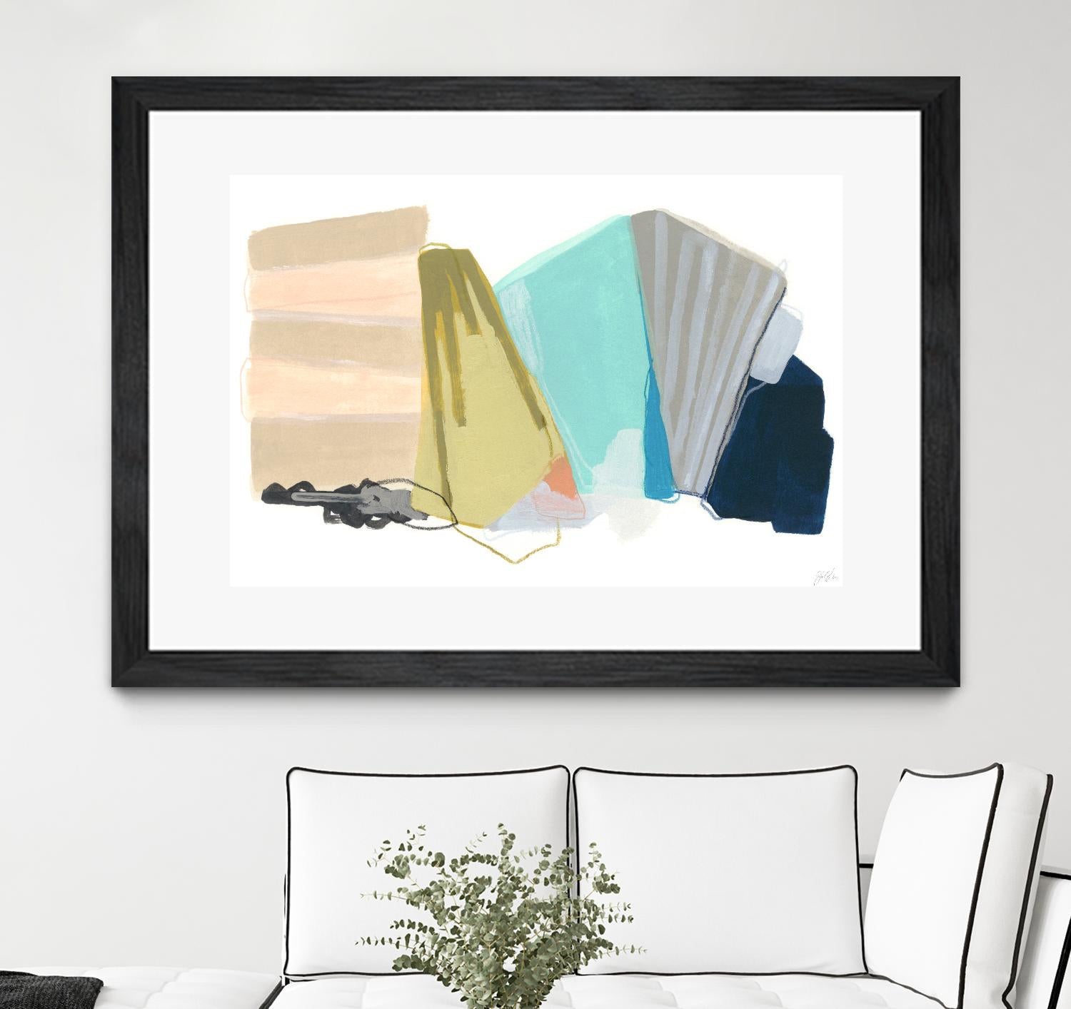 Accordion Fold I by June Erica Vess on GIANT ART - pastels abstract