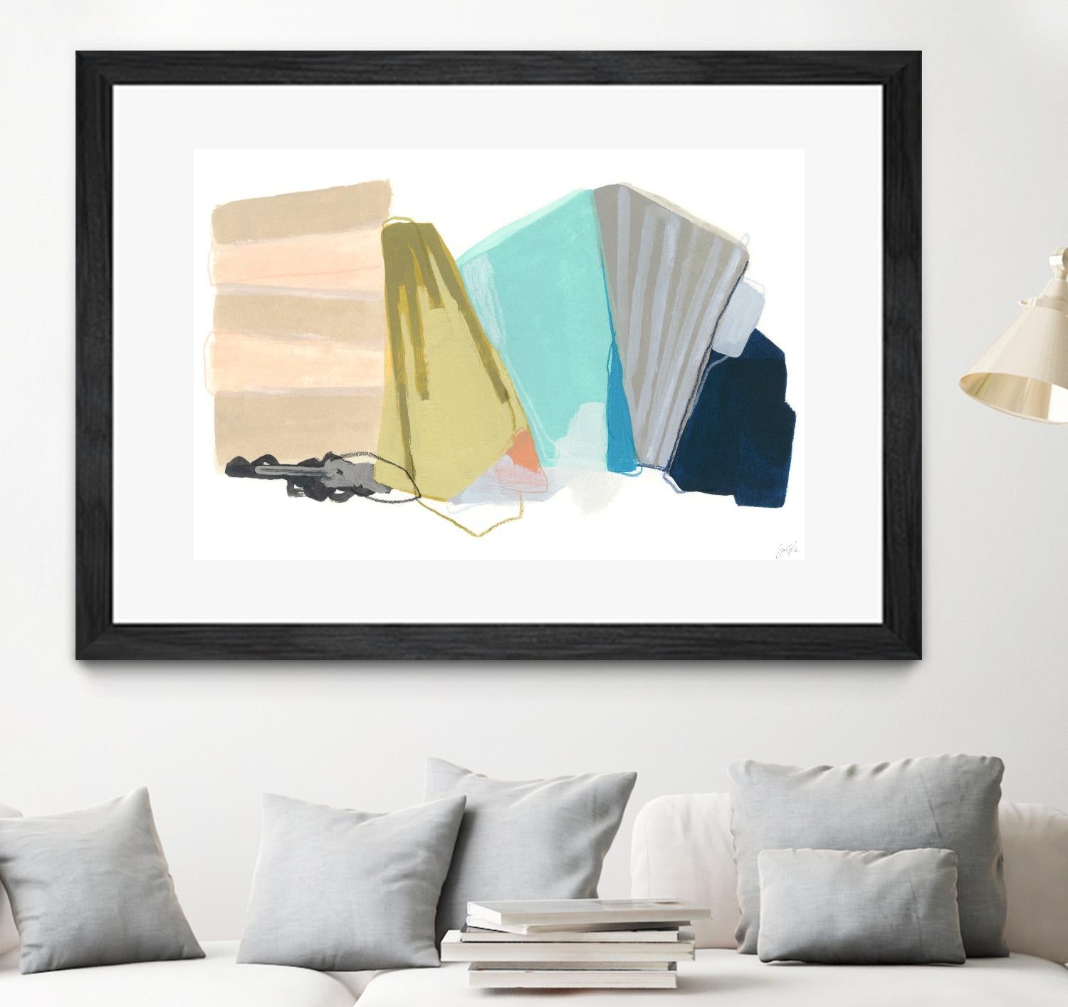 Accordion Fold I by June Erica Vess on GIANT ART - pastels abstract