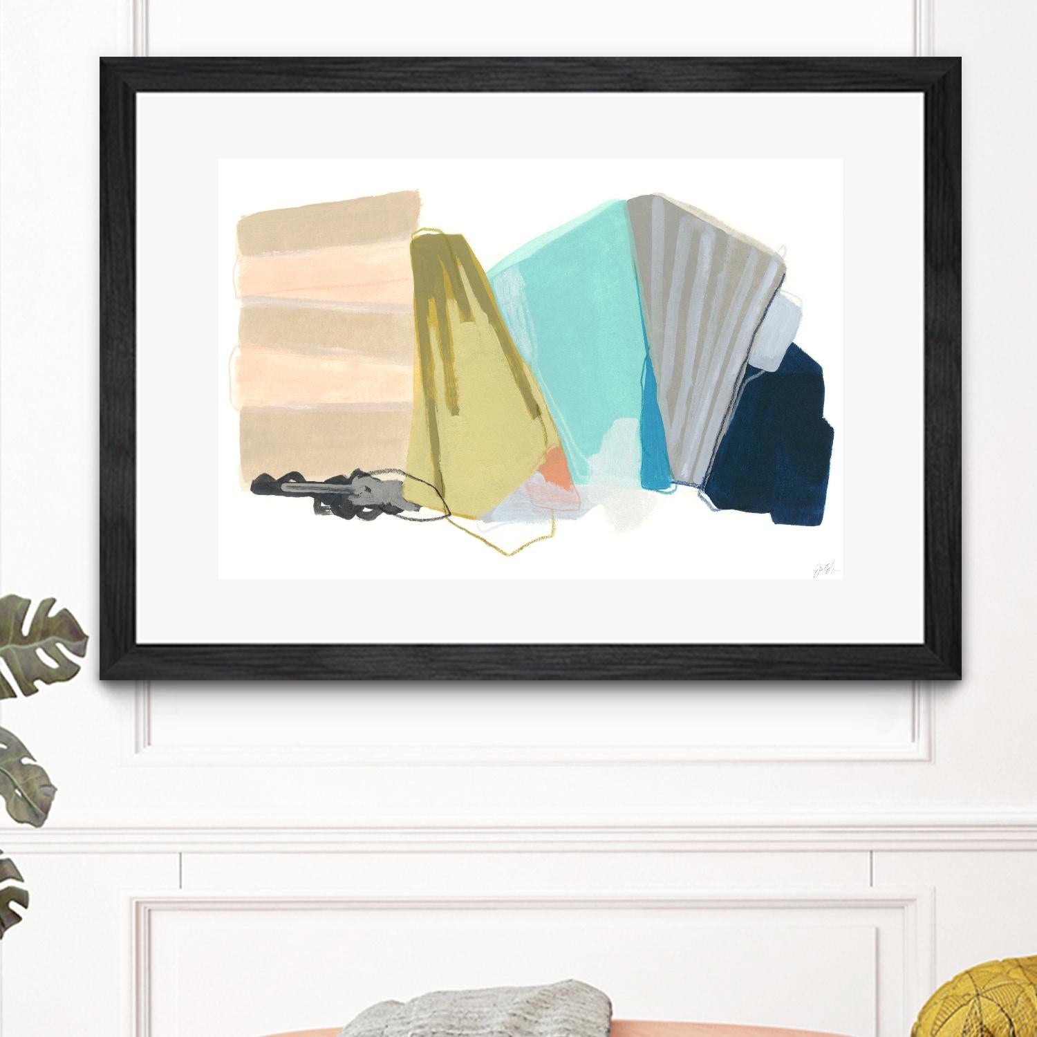 Accordion Fold I by June Erica Vess on GIANT ART - pastels abstract