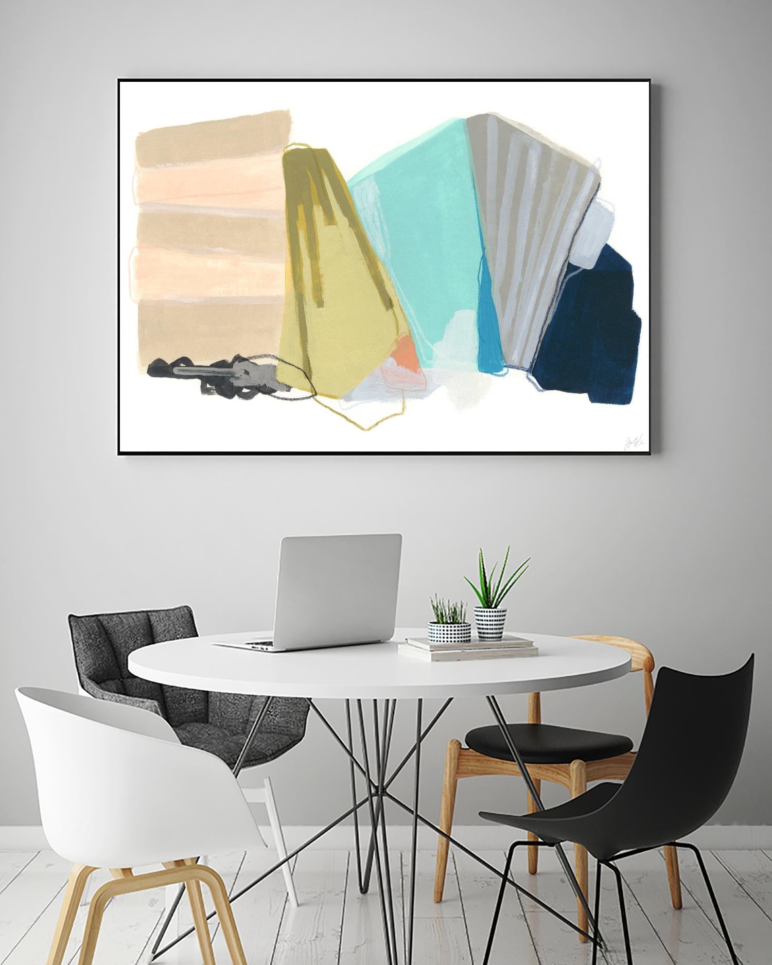 Accordion Fold I by June Erica Vess on GIANT ART - pastels abstract