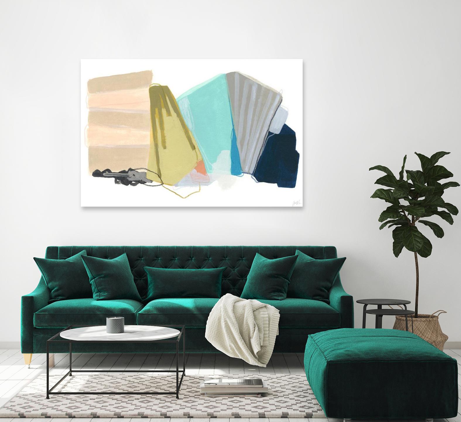 Accordion Fold I by June Erica Vess on GIANT ART - pastels abstract
