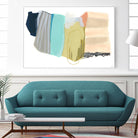 Accordion Fold II by June Erica Vess on GIANT ART - pastels abstract