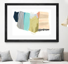 Accordion Fold II by June Erica Vess on GIANT ART - pastels abstract