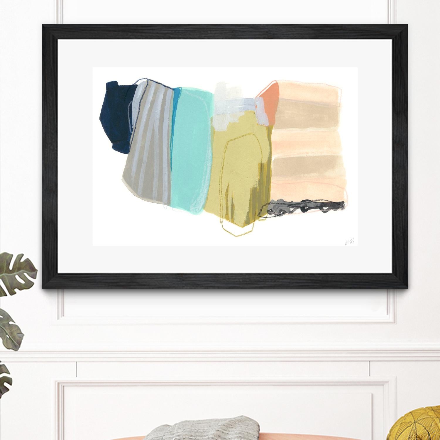 Accordion Fold II by June Erica Vess on GIANT ART - pastels abstract