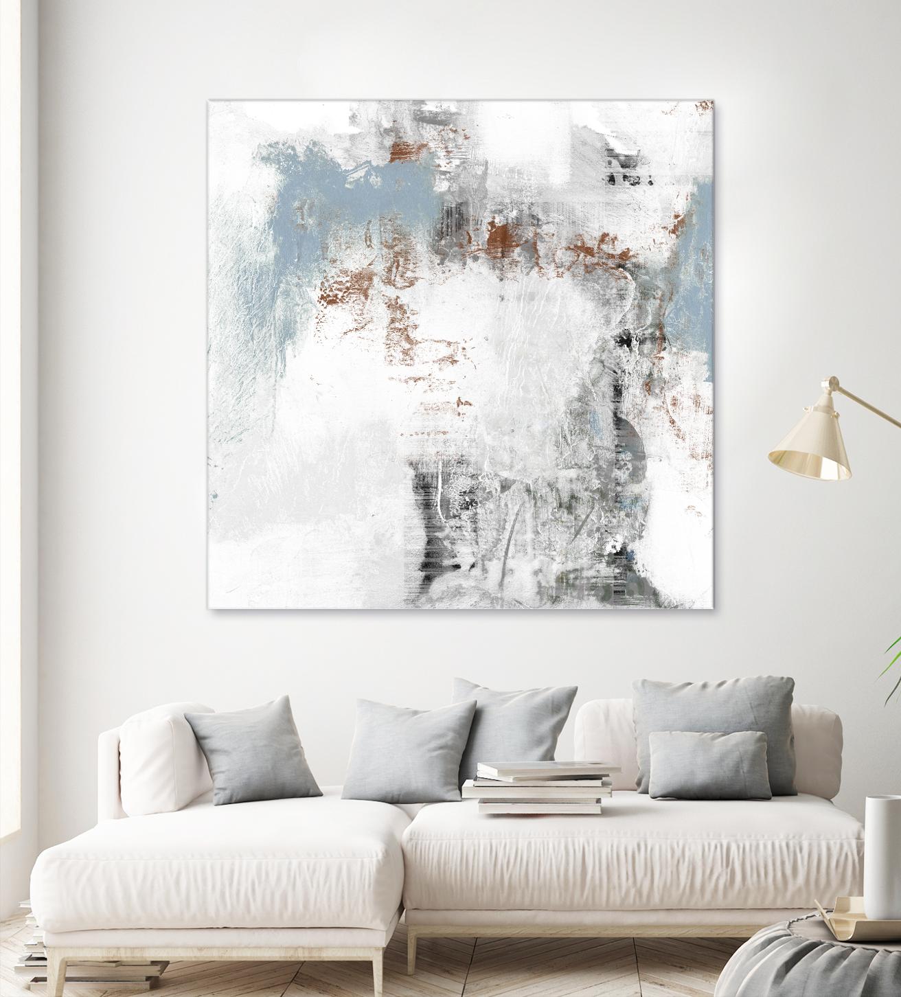 White Wash I by Jennifer Goldberger on GIANT ART - abstract
