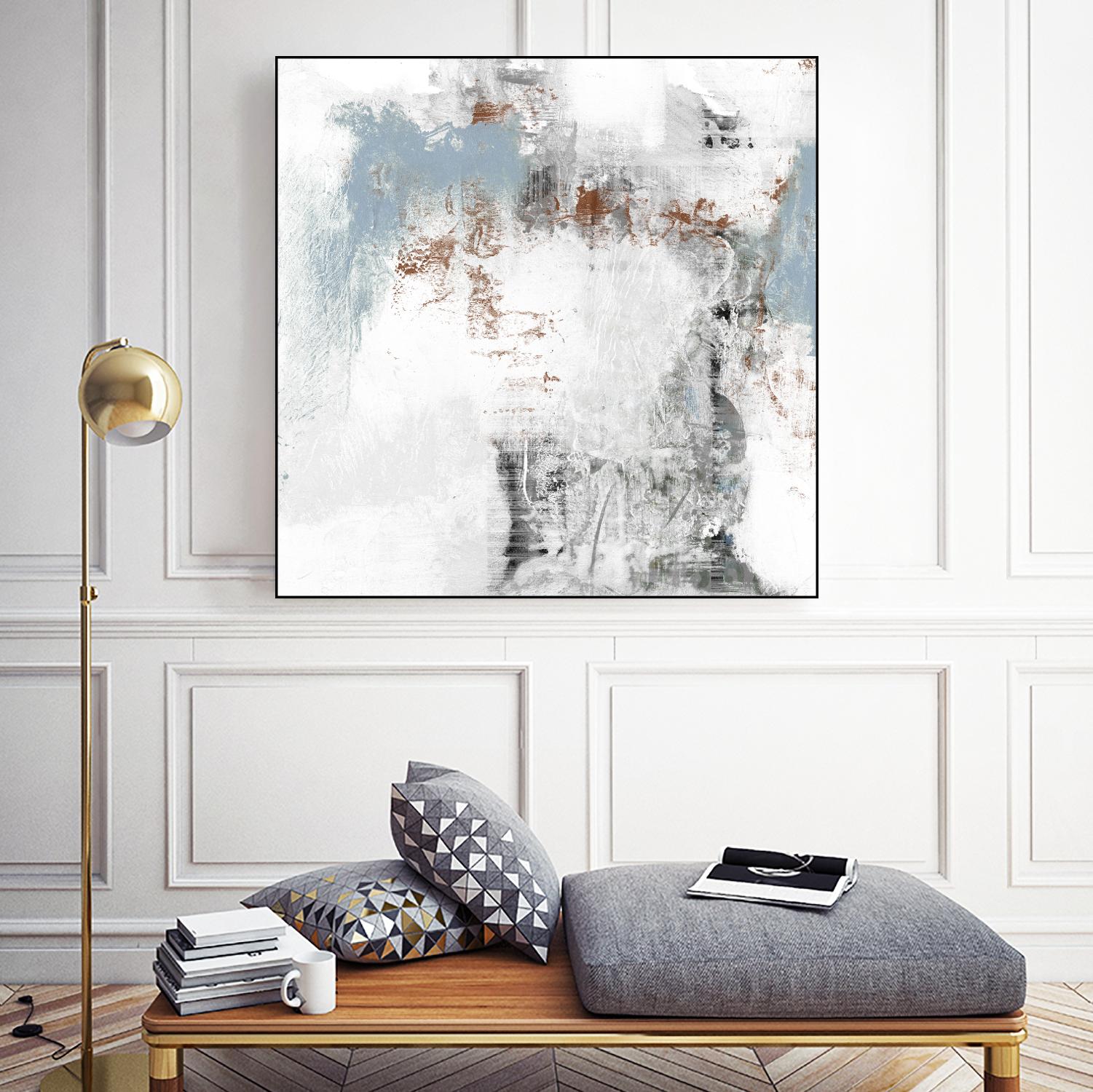 White Wash I by Jennifer Goldberger on GIANT ART - abstract