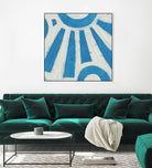 Spectrum Hieroglyph V by June Erica Vess on GIANT ART - blue abstract
