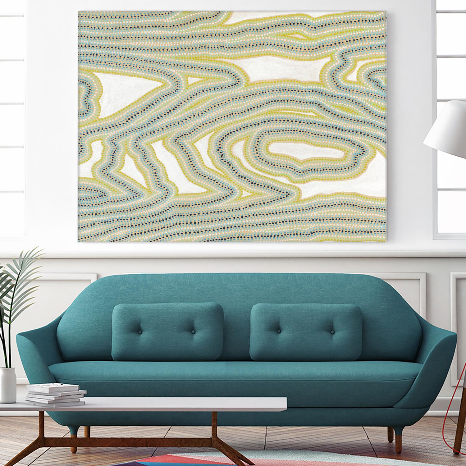River Trail by Nikki Galapon on GIANT ART - yellow abstract