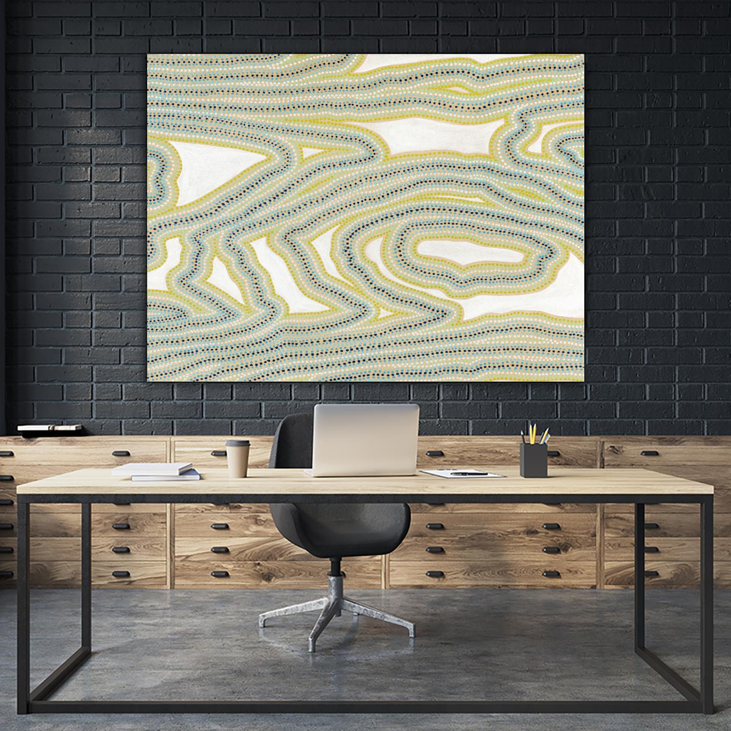 River Trail by Nikki Galapon on GIANT ART - yellow abstract