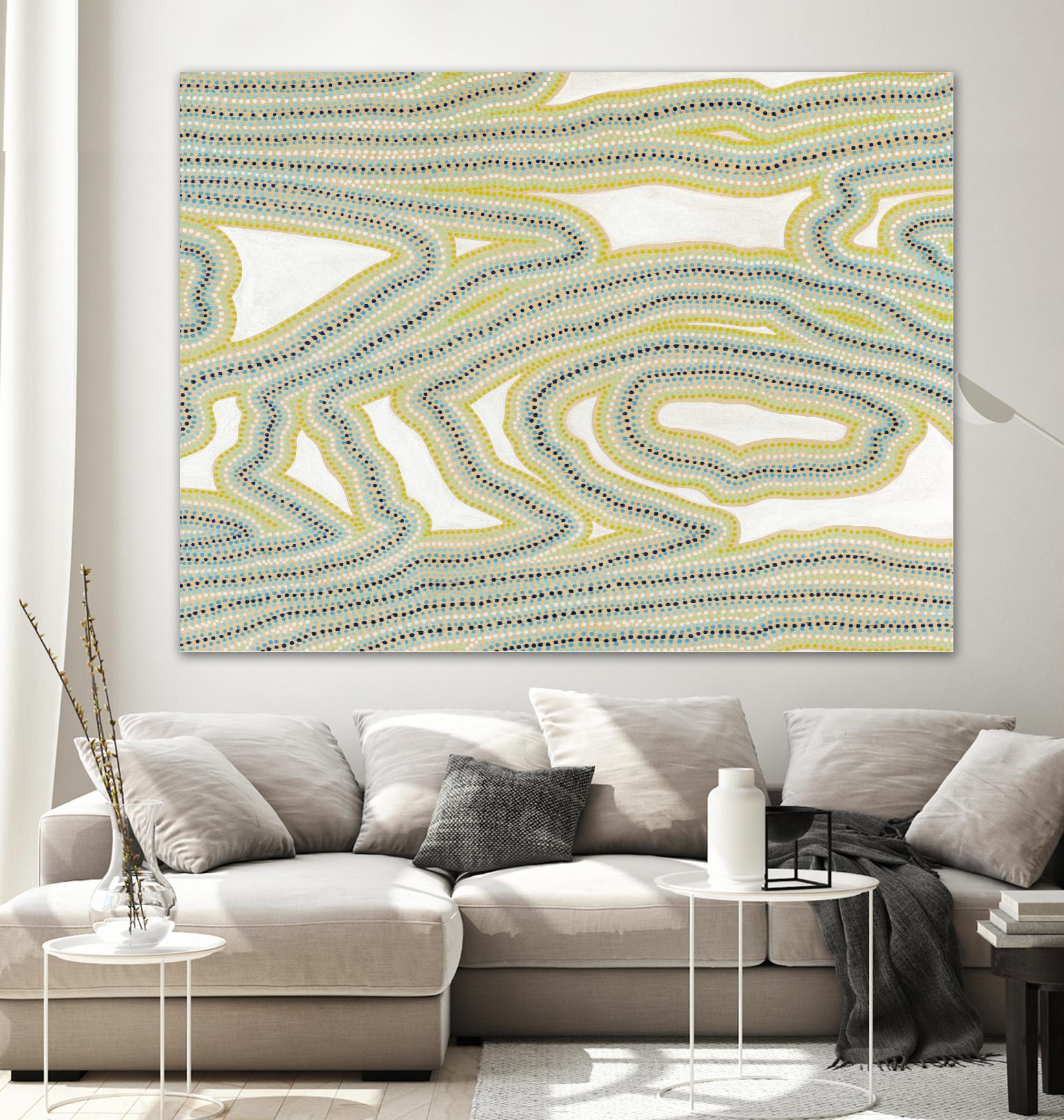 River Trail by Nikki Galapon on GIANT ART - yellow abstract