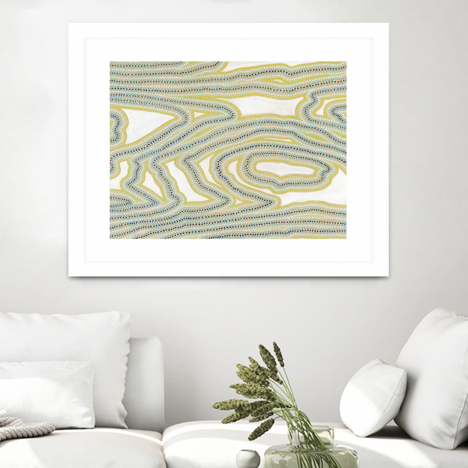 River Trail by Nikki Galapon on GIANT ART - yellow abstract