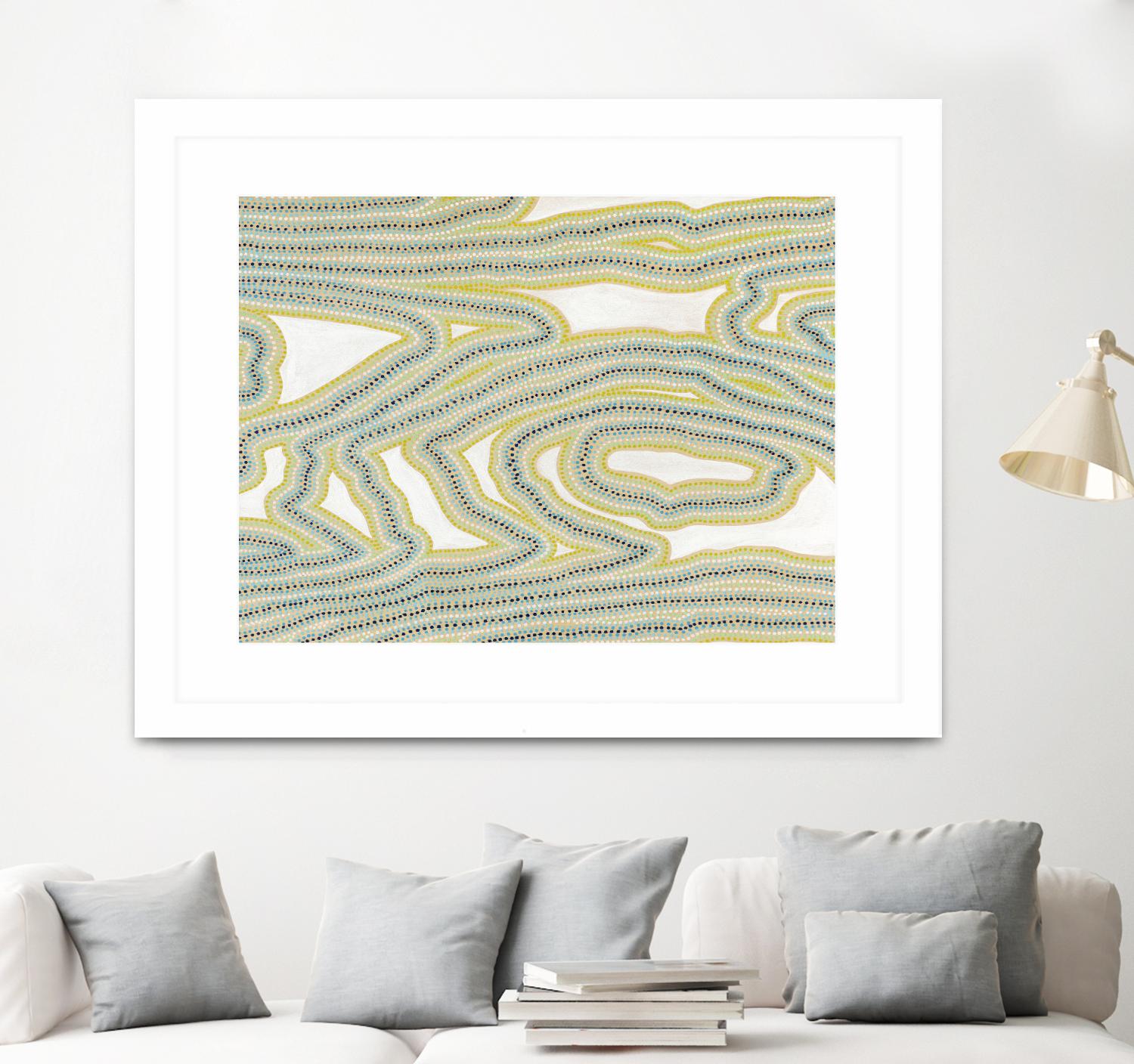 River Trail by Nikki Galapon on GIANT ART - yellow abstract