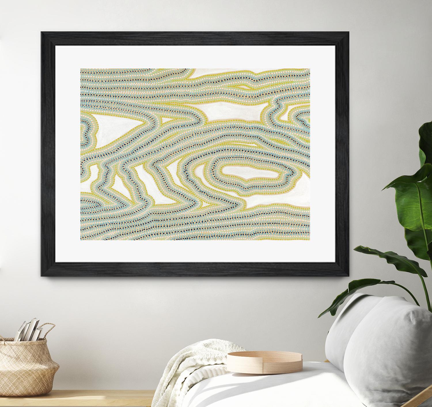 River Trail by Nikki Galapon on GIANT ART - yellow abstract
